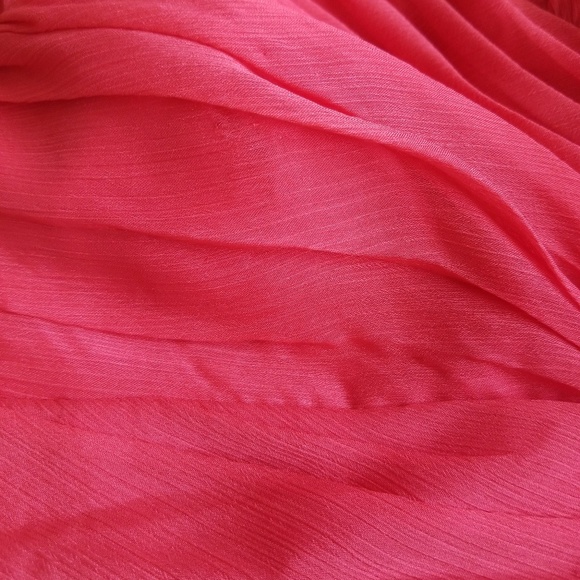 Aqua Dresses Fuchsia Long Strapless Chiffon Size 4 - Picture 8 of 8
